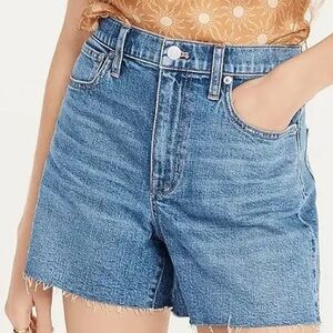 J. Crew High-Rise Blue Jean Shorts